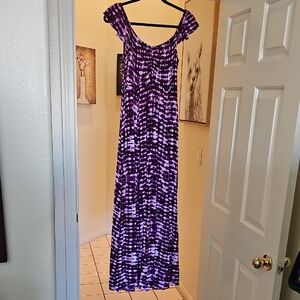 Torrid Purple Patterned Maxi Dress